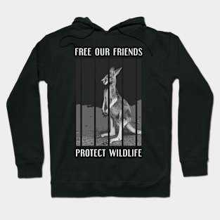 free our friends - kangaroos Hoodie